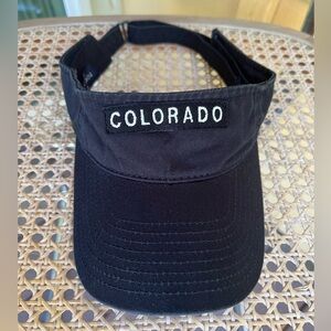 Black Colorado Visor Hat